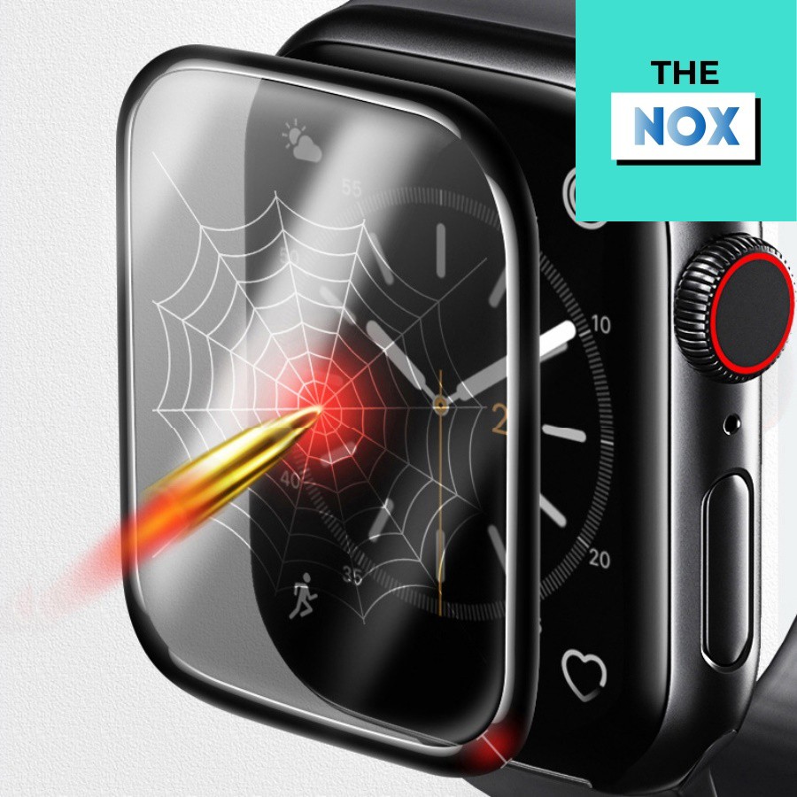 Cường Lực Dẻo Apple Watch Nhám Chống Vân Tay Series 1/2/3/4/5/6/7/SE Size 38/40/42/44/41/45MM [The Nox]