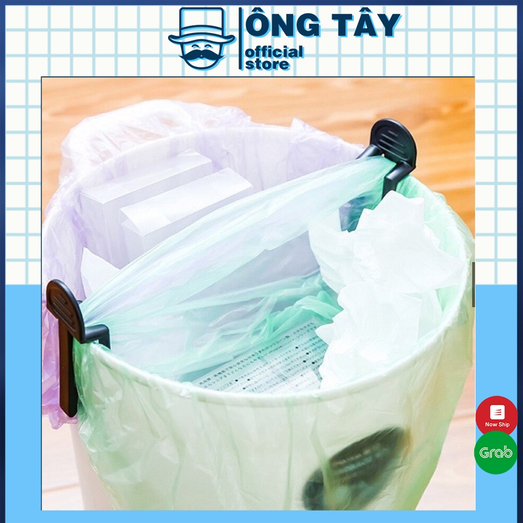 SET 2 kẹp nhựa cố định túi đựng rác