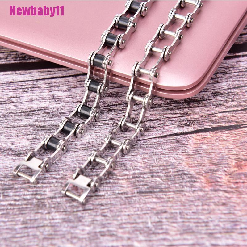 Vòng Tay Dây Xích Bằng Thép Không Gỉ Thời Trang Cho Nam Newbaby11