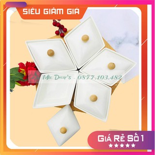 💥 💥khay mứt sứ 🎉️khay mứt tết đựng bánh kẹo hình sao