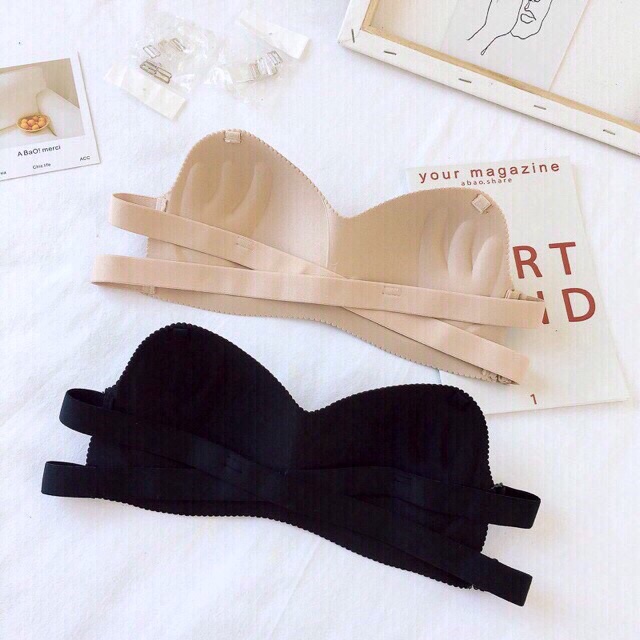 Áo Bra Đúc Su Không Gọng Tặng Kèm Dây Vai Trong 811