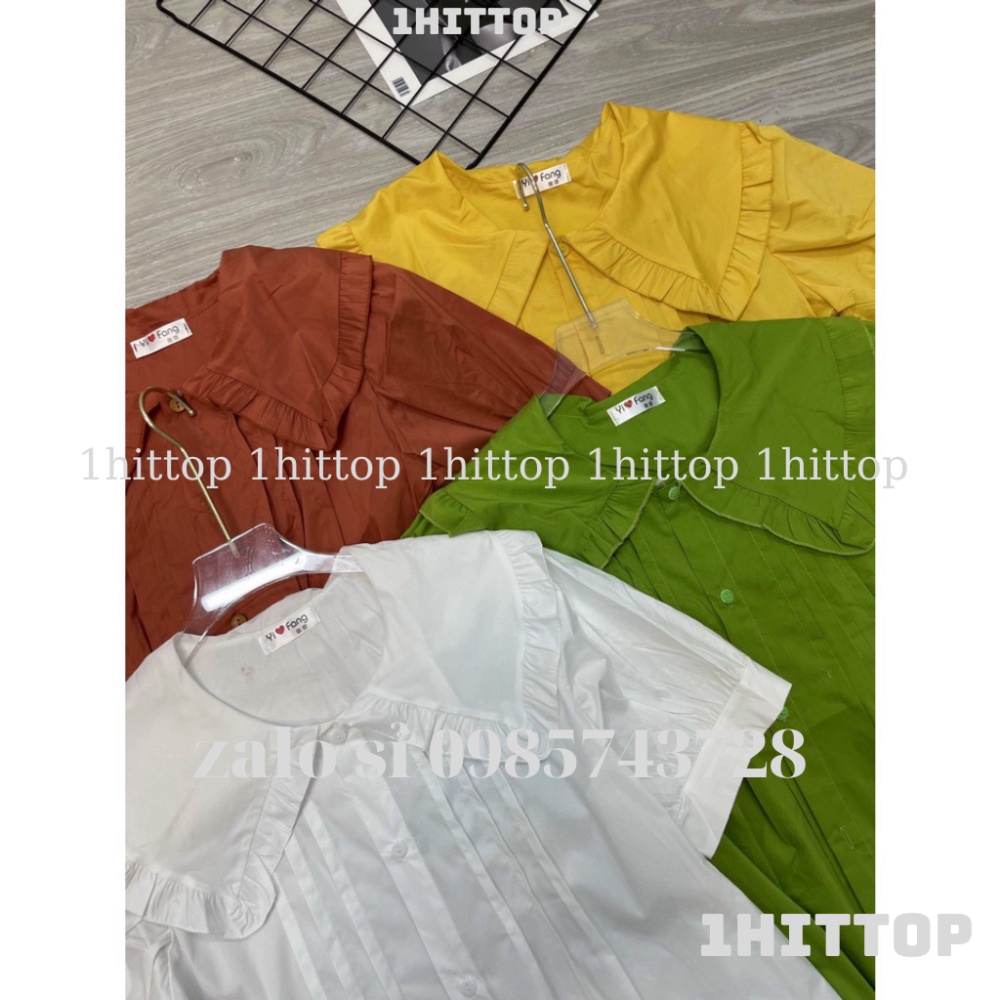 áo sơ mi kiểu babydoll cổ bèo hàng QCCC PN000113 1hittop | BigBuy360 - bigbuy360.vn