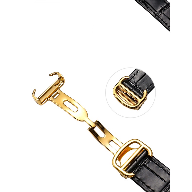 Dây Da Bò 14-8mm,16-9mm,18-11mm, 20-12mm, 22-14mm Thay Thế Cho Đồng Hồ Cartier
