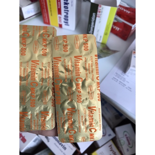 Vitamin C Mekophar 500mg Tăng cường sức đề kháng H/200viên