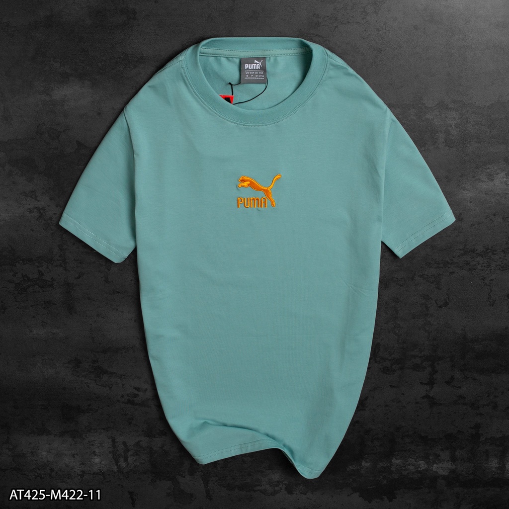 Áo thun P.U.M.A 100% Cotton AT425 thêu logo nổi - áo thun nam VNXK