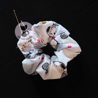 Scruchies cá tính - nơ cột tóc đuôi ngắn - đồ cột tóc in hình cute