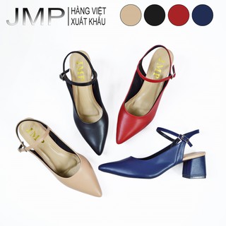 Jmp- giày sandal cao gót mũi nhọn quay hậu -sd38