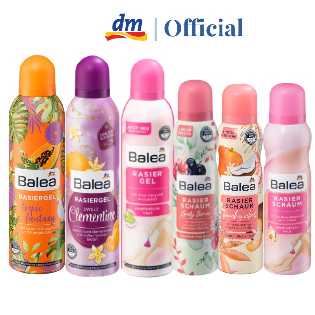Bọt/Gel cạo lông Baleal Đức toàn thân và bikini dành cho nữ 150&amp;200ml
