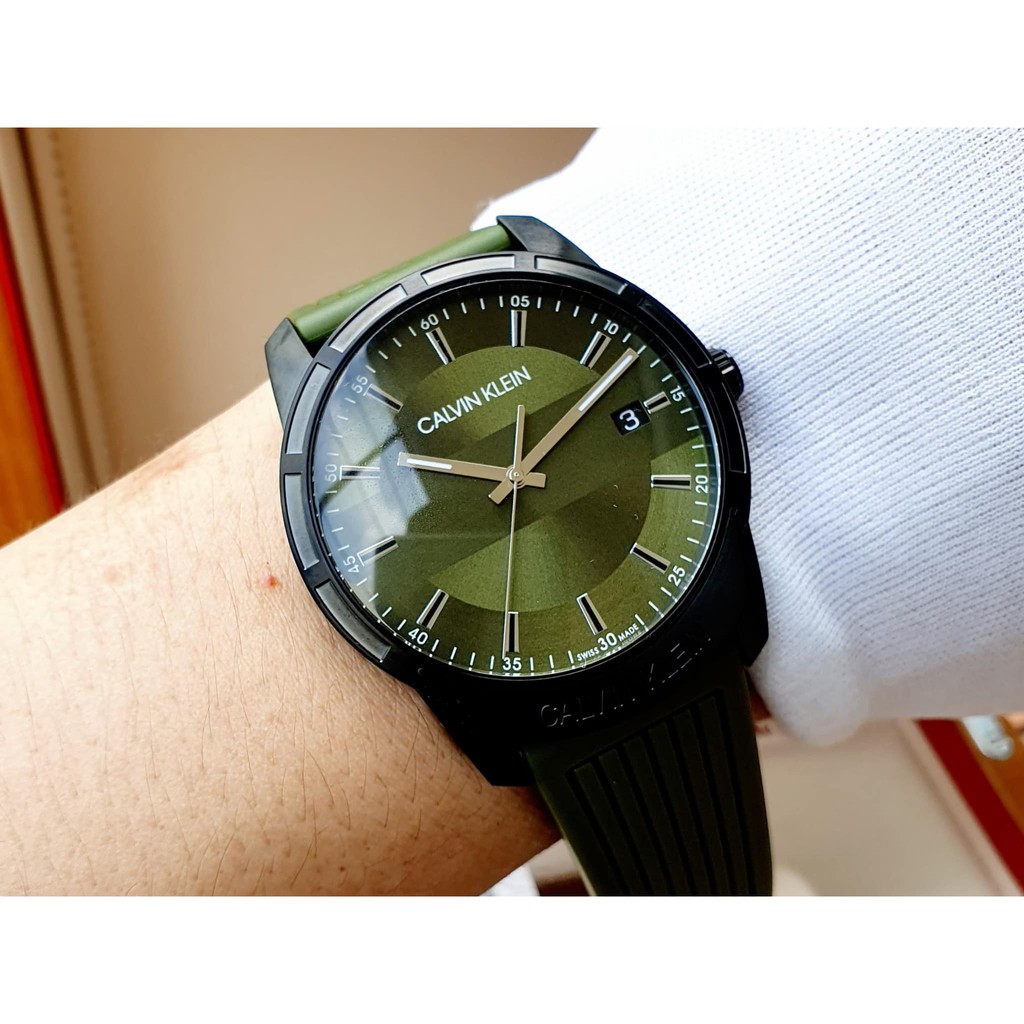 Đồng hồ nam CALVIN KLEIN Evidence Green Dial Men’s Watch - model : K8R114WL