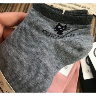 🧦 Combo 10 đôi Tất Mèo Miu Miu Cổ Ngắn Lố 10 Đôi Cực Xinh, Hàng Xuất Hàn