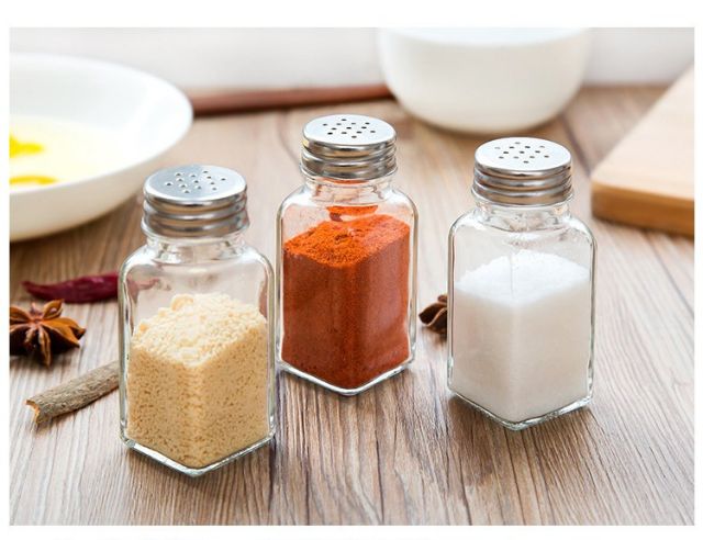 Hũ rắc tiêu, lọ rắc tiêu, lọ rắc gia vị thủy tinh sang trọng tiện lợi
