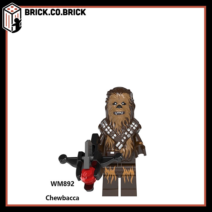 WM 6081 - Đồ chơi lắp ráp minifigures và non lego mô hình chiến tranh giữa các vì sao Star Wars:Rey, Finn, Star Trekk