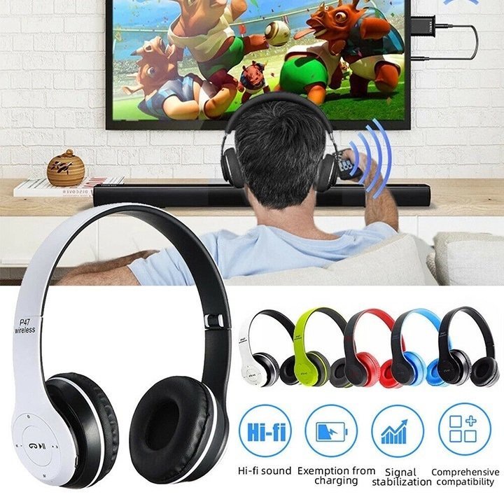Tai nghe bluetooth Chụp Tai Headphone P47 ⚡Âm Thanh Đỉnh Cao⚡