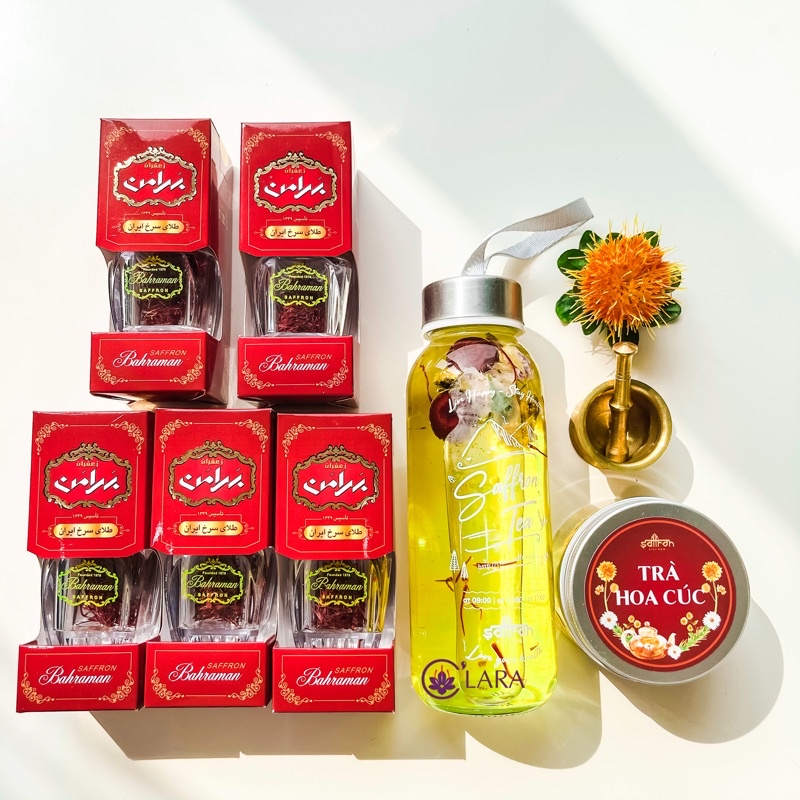 [TẶNG QUÀ] Nhuỵ hoa nghệ tây Saffron BAHRAMAN 1 gram tặng quà giá trị