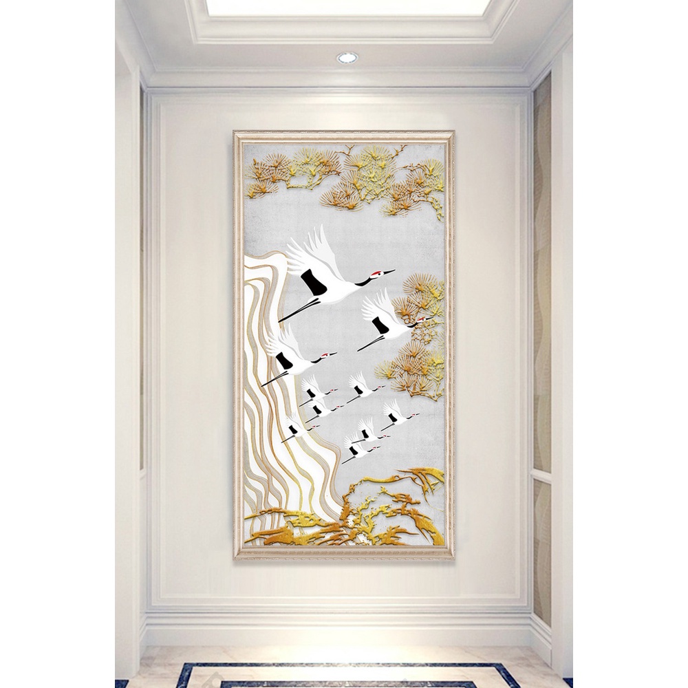 In hình ép gỗ Laminate TRANH HÀNH LANG TRUNG QUỐC - Mẫu 24 (50x75, 60x90, 70x110). In ảnh theo yêu cầu