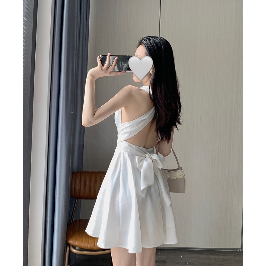 Đầm hai dây nữ dáng xòe Emilyshop
