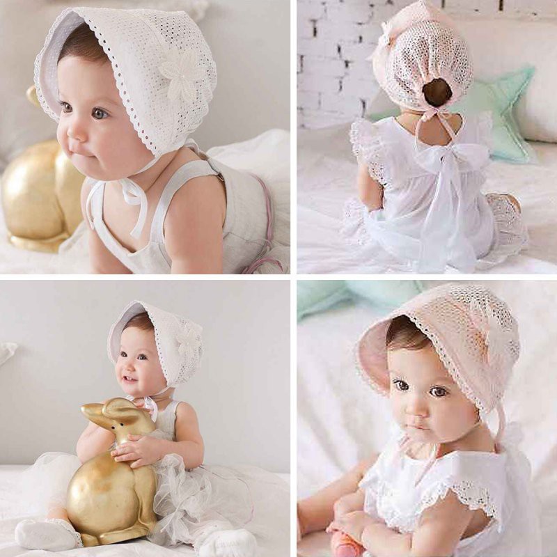 Mũ cotton dễ thương công chúa cho bé