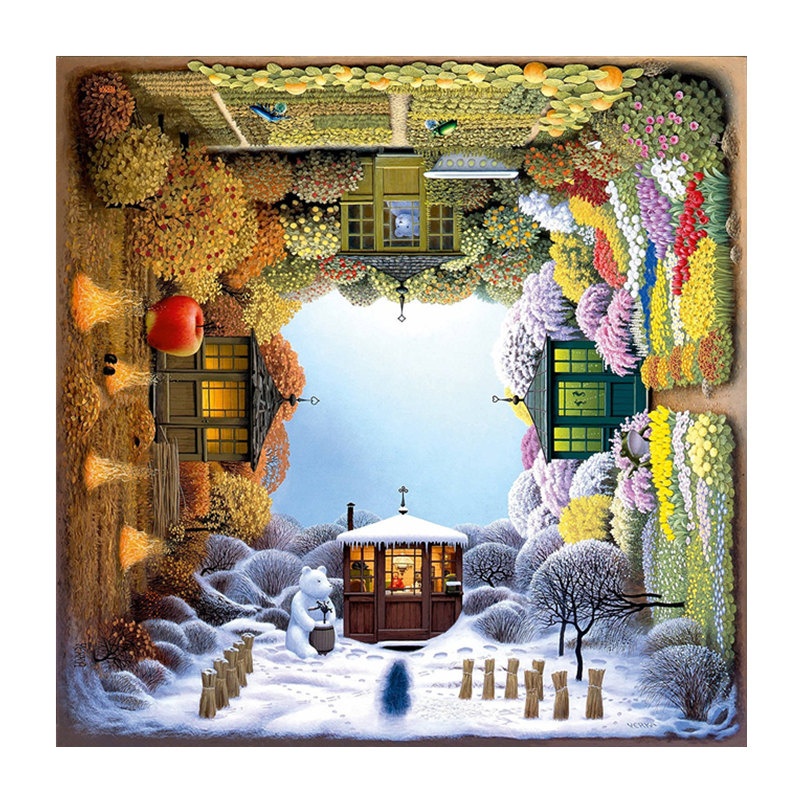 Bộ tranh đính đá 5D họa tiết độc đáo trang trí nhà cửa