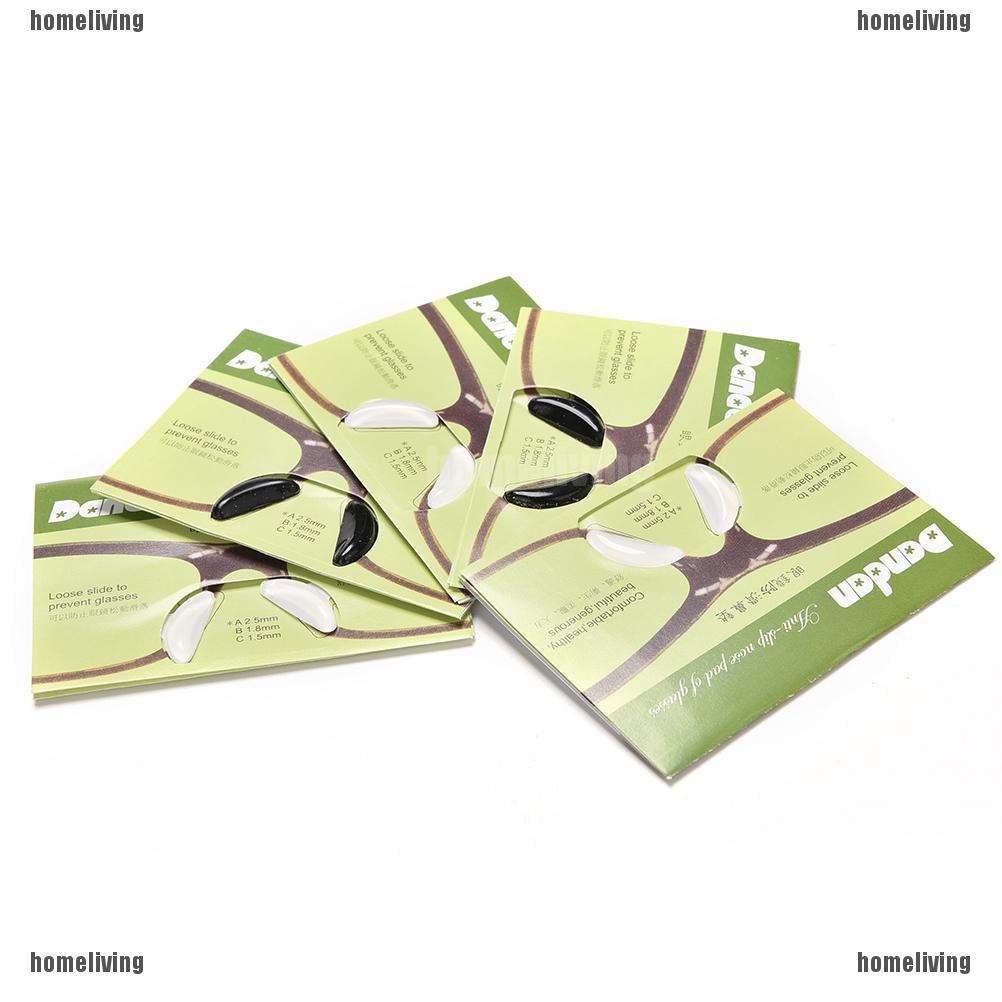 ❤❤Set 5 Cặp Đệm Mũi Silicone Chống Trượt Cho Mắt Kính