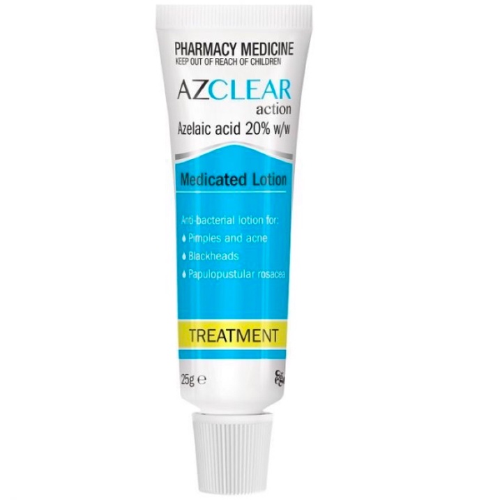 Kem AZCLEAR Action Medicated Lotion 20% Azelaic Acid Giảm Mụn Mờ Thâm Nám 25g