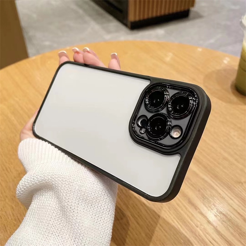 Ốp Điện Thoại Acrylic Mạ Màu Chống Rơi Cho iPhone 13 PRO MAX 12 PRO MAX 11 PRO MAX X XS MAX 6 Plus 7 Plus 8 Plus