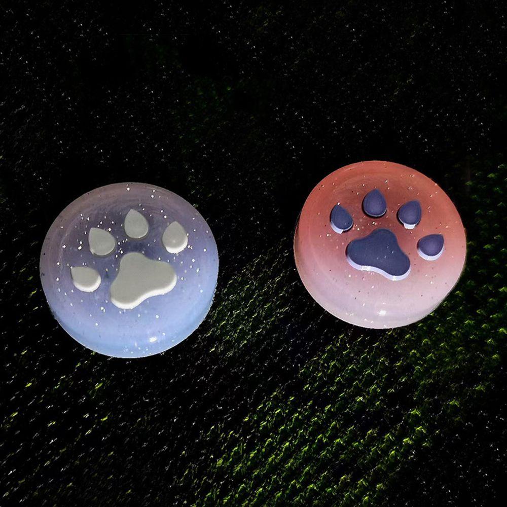 Vỏ Bọc Bảo Vệ Nút Điều Khiển Chơi Game Mềm Màu Xanh Dương / Hồng Hình Chân Mèo Cho Joy Con
