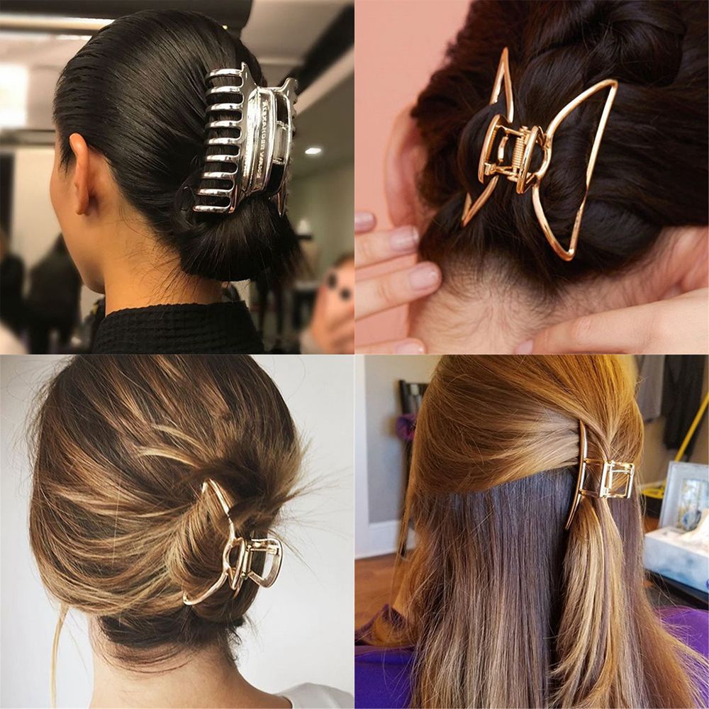 Kẹp tóc kim loại nhiều kiểu tùy chọn sành điệu cho nữ