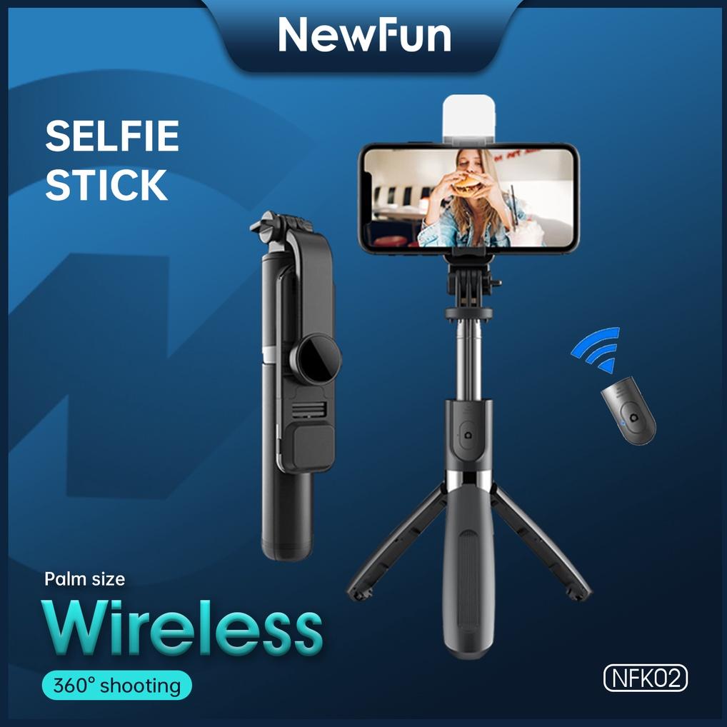 Gậy Tự Sướng Bluetooth 3 Trong 1 Có Đèn LED NFK02 / NFK01