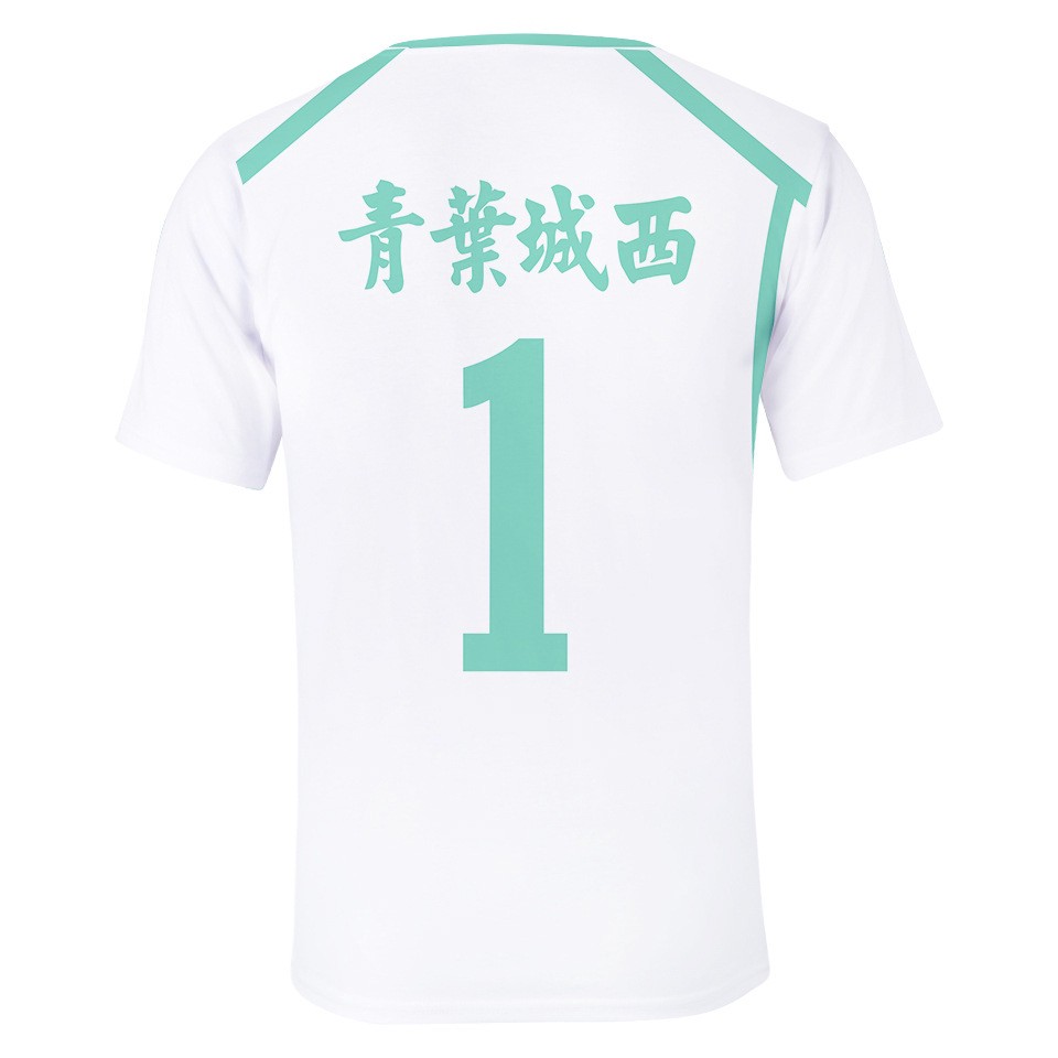 Áo thun thể thao tay ngắn họa tiết nhân vật anime Haikyuu!! Aoba Johsai thời trang cho nam và nữ