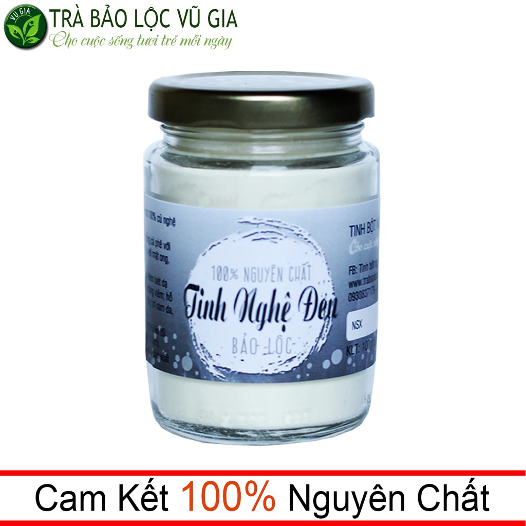 Tinh Nghệ Đen Nguyên Chất 100g - Vũ Gia