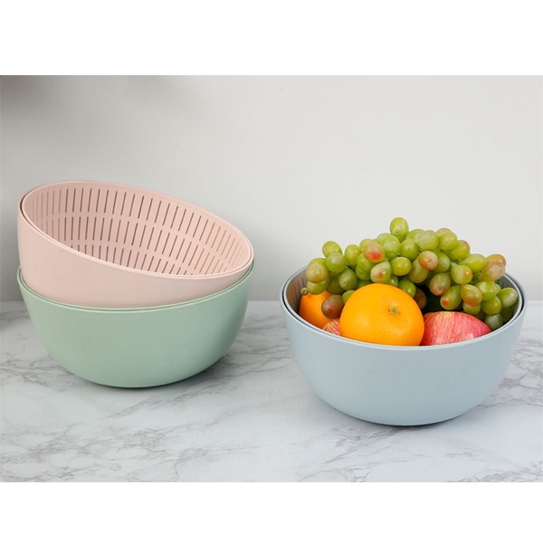 Bộ Thau Rổ Nhựa,Thau Rổ Đa Năng Cao Cấp 23cm Yoko INOCHI Tiêu Chuẩn Nhật Bản