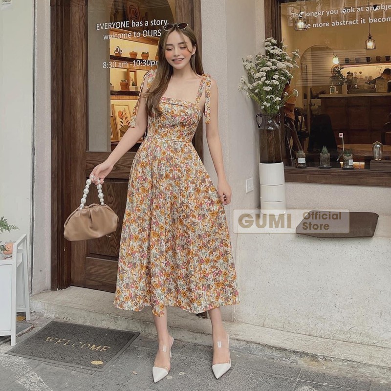 Đầm maxi dài 2 dây đi biển có mút ngực cao cấp - Váy maxi bông 2 dây  đi biển xinh đẹp GM2009 | BigBuy360 - bigbuy360.vn