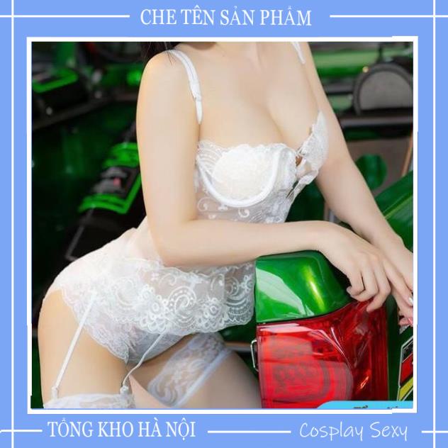 Bộ ngủ body ren quyến rũ, cực tôn dáng, bodysuit ren kèm kẹp, garter corset ren sexy [gc01] TKVN | BigBuy360 - bigbuy360.vn