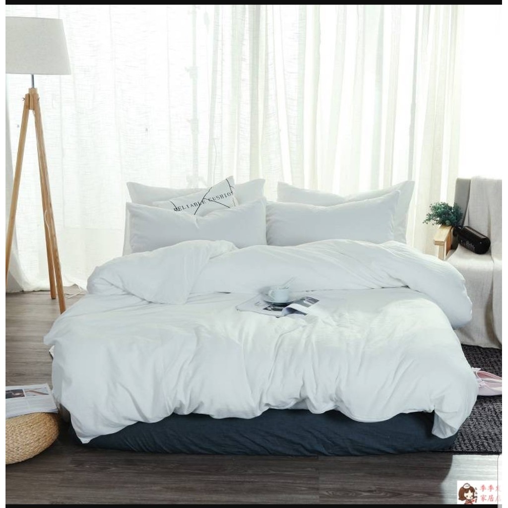 (20 màu) Bộ Chăn Ga Gối ĐŨI MÀU TRƠN 1 màu Hàn Quốc | BigBuy360 - bigbuy360.vn