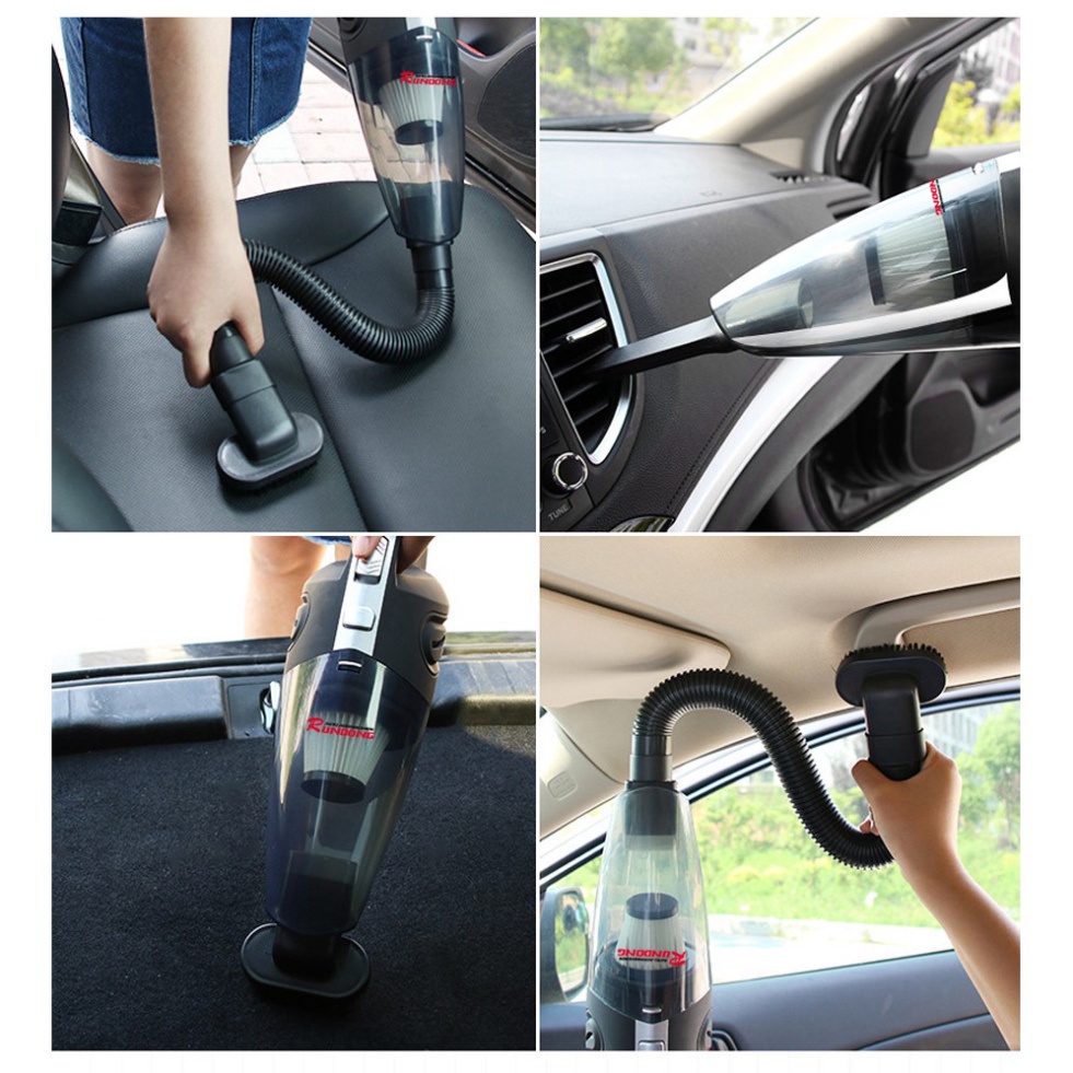 Máy hút bụi cầm tay không dây mini R-6053 cao cấp | Thiết kế đẹp mắt, sang trọng, nhỏ gọn dùng cho ô tô và gia đình
