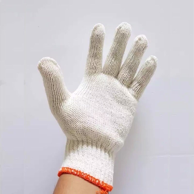 ( 10 đôi) gang tay bảo hộ lao động sợi poly 50g ôm sát, chống trượt,chống giãn