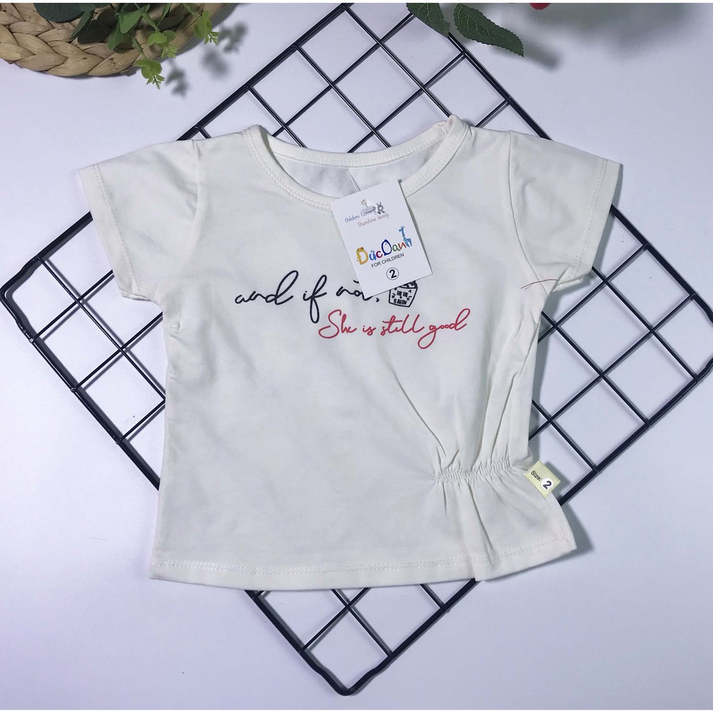 Áo thun cotton cho bé gái từ 6-16 kg