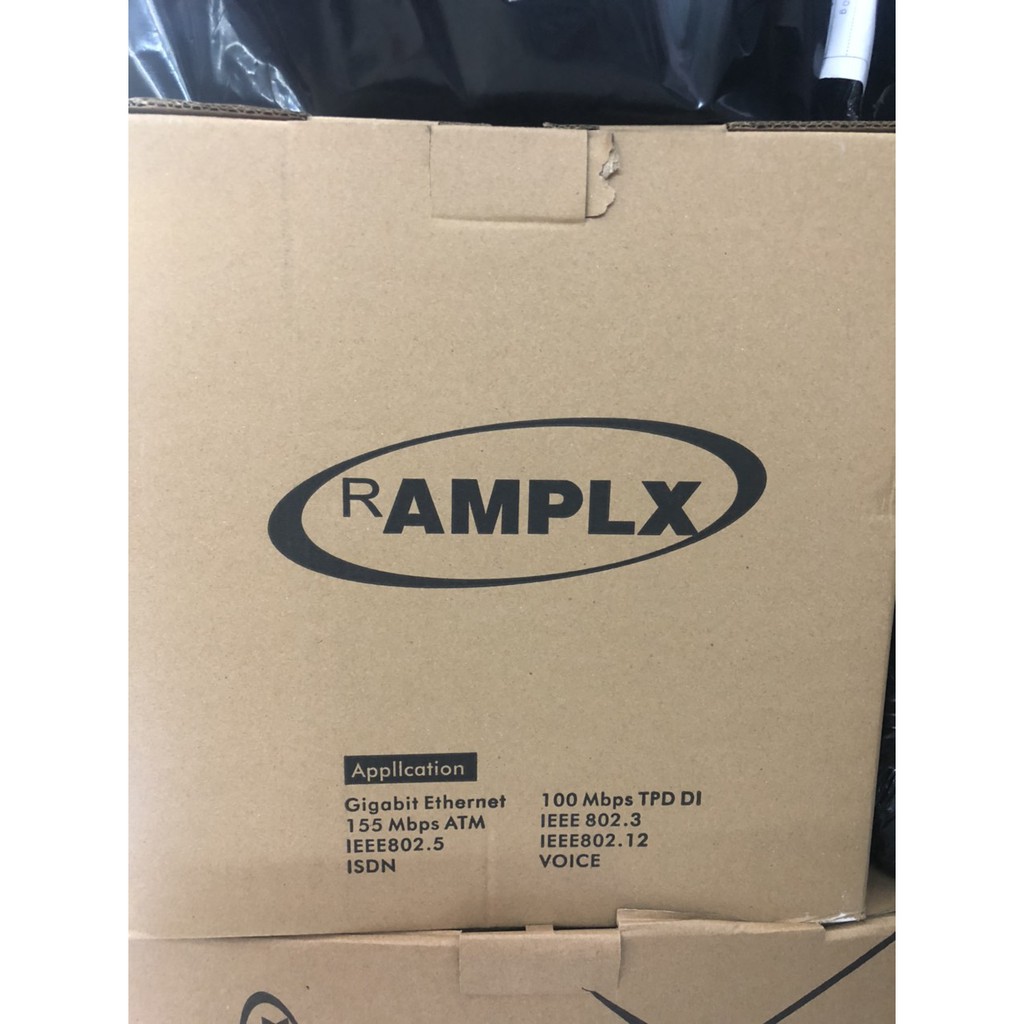 Thùng Cáp Mạng Cat 5e Chống Nhiễu AMP LX 0706 - 300M- Thùng 14.5kg- Hình Thật, Clip Thật