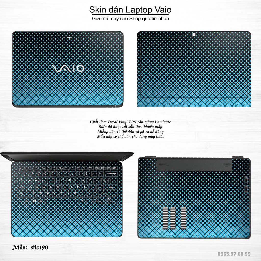 Skin dán Laptop Sony Vaio in hình Hoa văn sticker _nhiều mẫu 31 (inbox mã máy cho Shop)