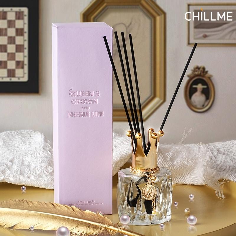 Tinh dầu nước hoa cao cấp thơm phòng chillme giúp giảm căng thẳng trang trí kèm que gỗ khuếch tán