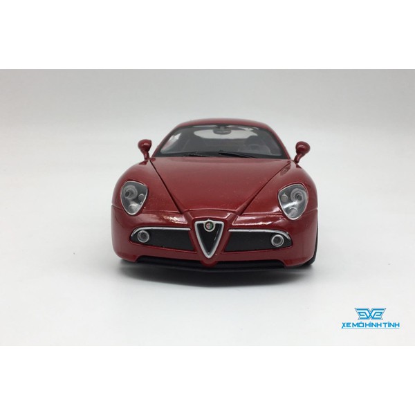 Xe Mô Hình Alfa Romeo 8C Competizione 1:24 Welly (Đỏ)