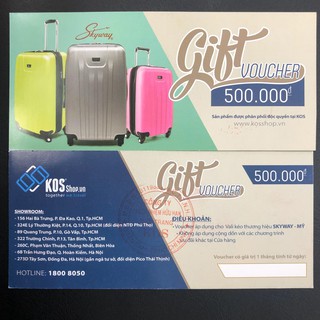 Vali Skyway Gift Voucher 500.000đ