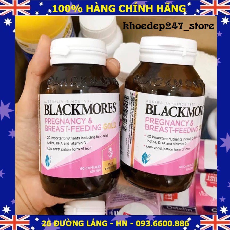 Viên uống bổ sung vitamin tổng hợp cho bà bầu và sau sinh Blackmore Pregnancy