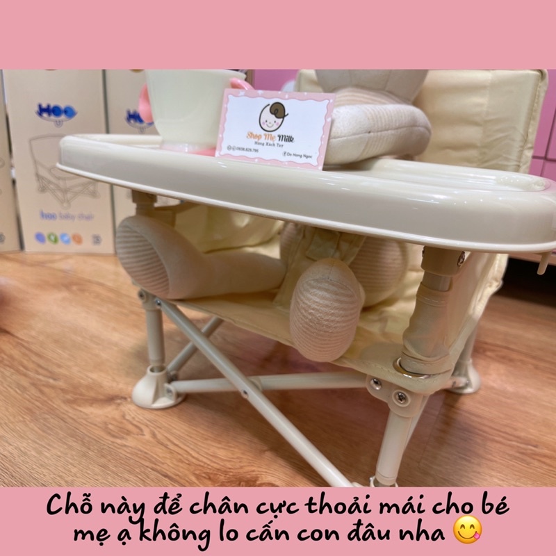 Ghế Hoo Booster ăn dặm gấp gọn cho bé du lịch loại 1 cao cấp 🇰🇷 👧🏻✈️ Bảo hành 1 đổi 1 tại Shop mẹ Milk🥰