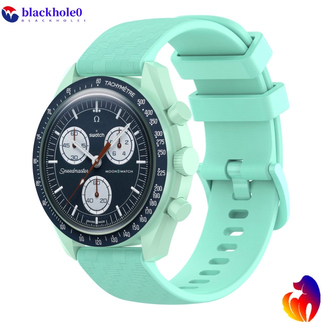 Dây Đeo Silicon Họa Tiết Sợi Carbon Thay Thế Cho Đồng Hồ Thông Minh Omega X Swatch