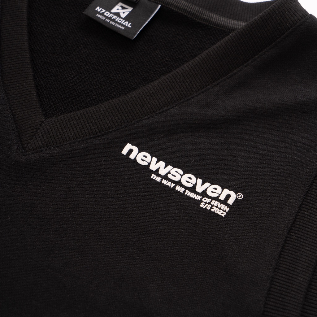 Áo Gile Nỉ N7 Newseven basic nam nữ oversize form rộng Local Brand