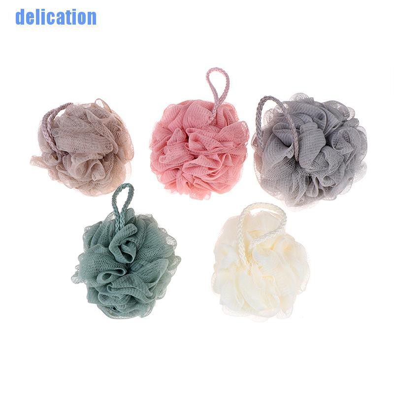 Bông tắm xơ mướp tẩy tế bào chết làm sạch dạng lưới tạo bọt hình hoa cho nhà tắm