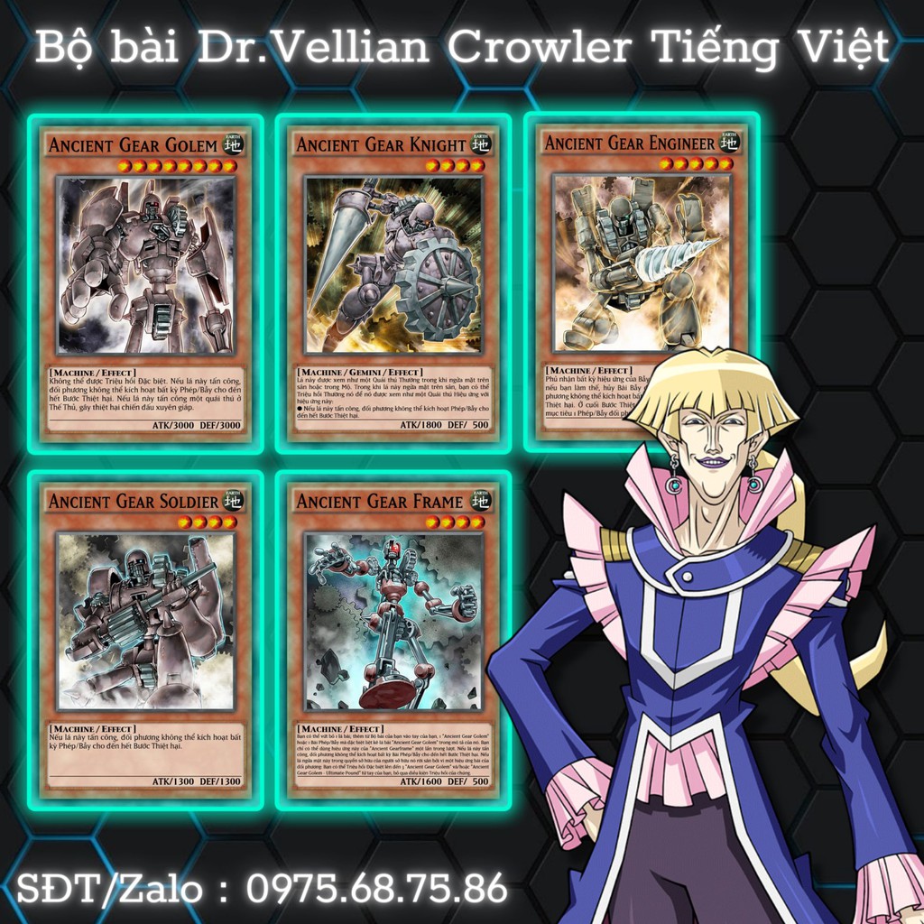 Bài Yugioh Tiếng Việt - Bộ bài Dr.Vellian Crowler