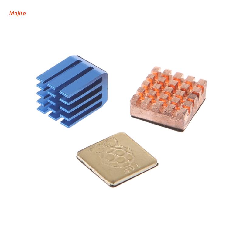 Bộ Tản Nhiệt Nhôm + 2 Miếng Làm Mát Cho Raspberry Pi 2 3 Model B Mojito 1 | BigBuy360 - bigbuy360.vn