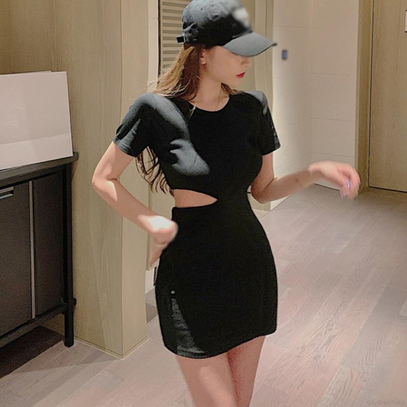 Đầm Body Tay Ngắn Cổ Tròn Thiết Kế Ôm Sát Tôn Dáng | BigBuy360 - bigbuy360.vn